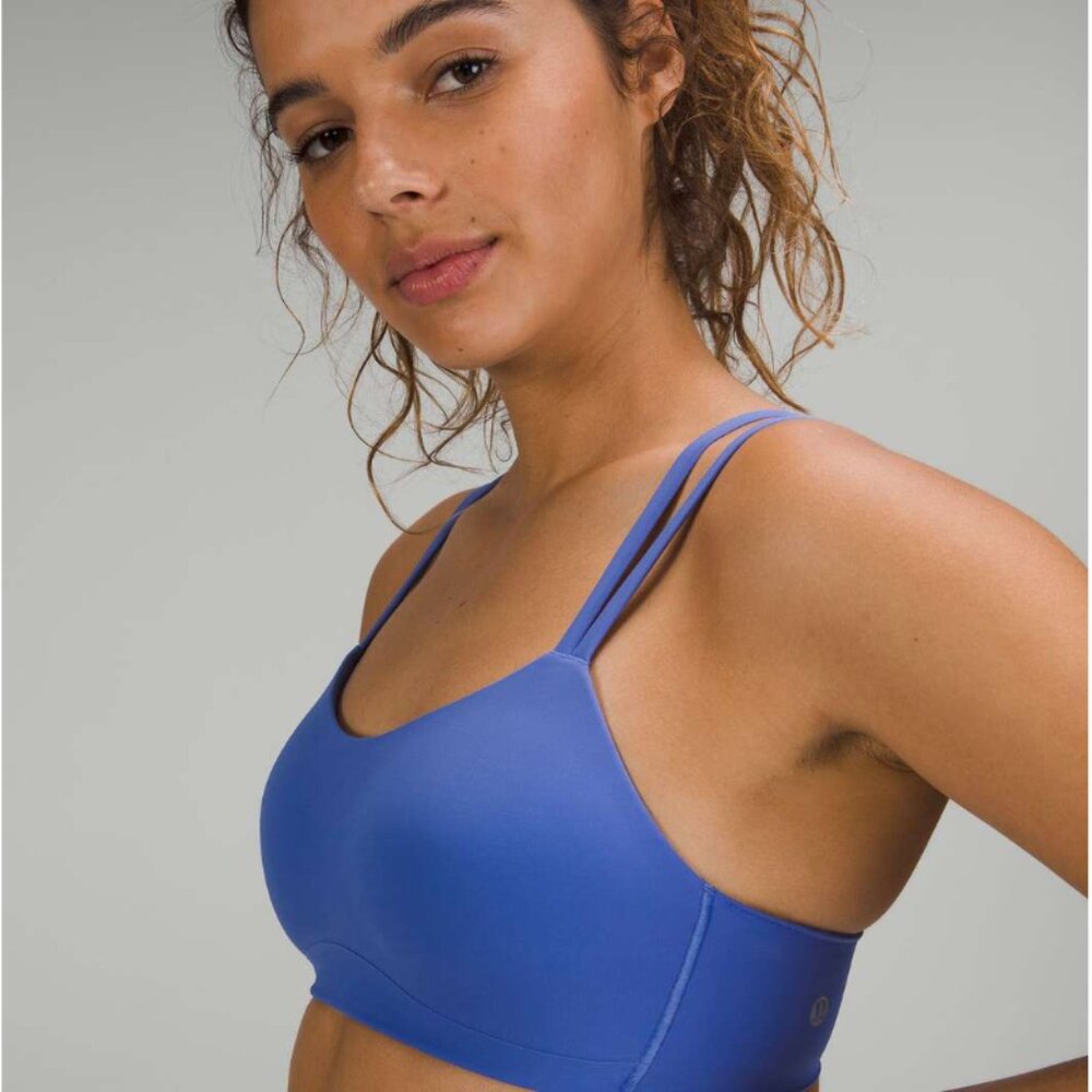 Lululemon Like a Cloud Ribbed Longline Bra *Light Support, D/DD Cup Wild Indigo - Picture 1 of 11